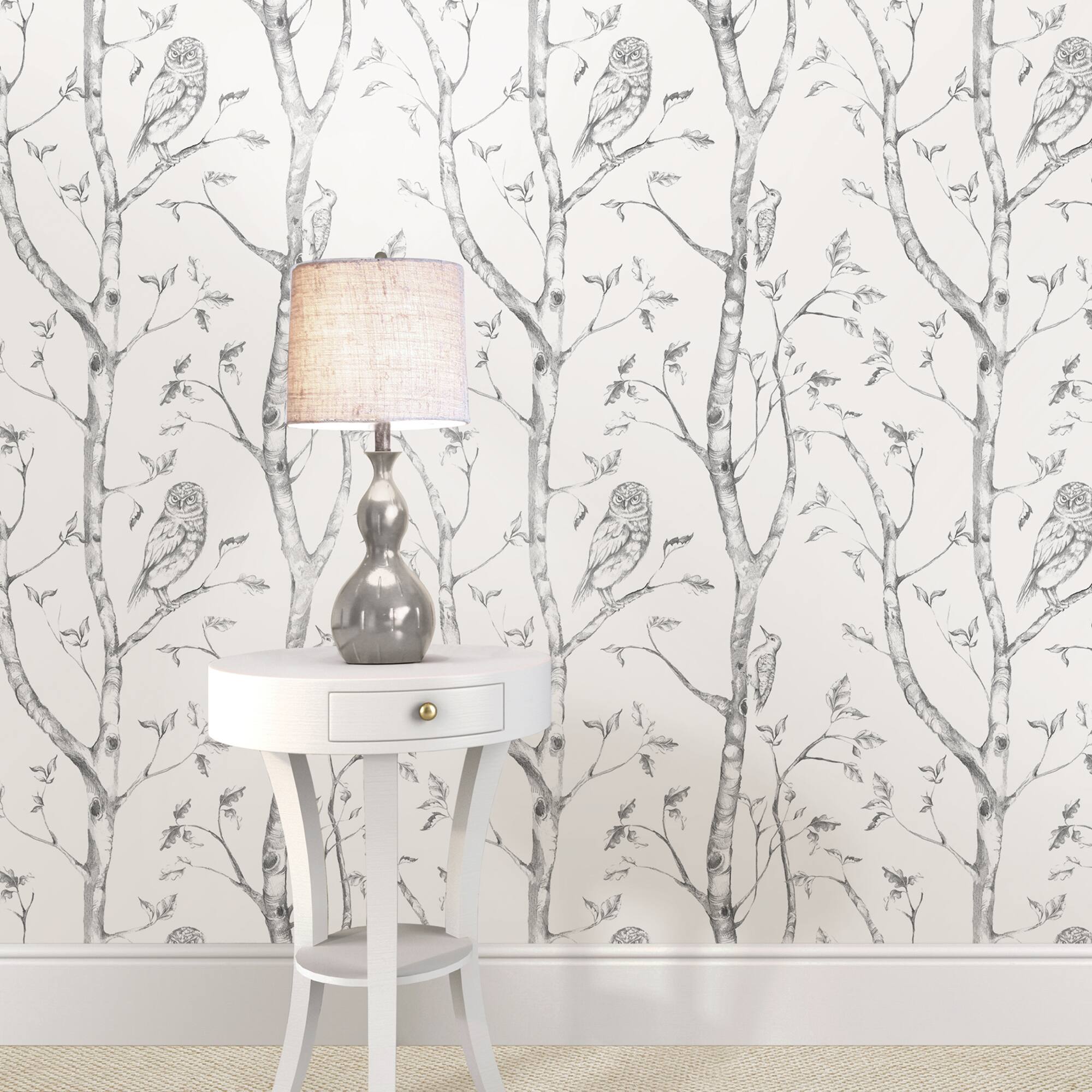 NuWallpaper Gray Woods Peel & Stick Wallpaper
